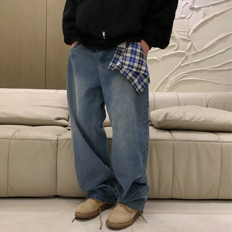 【JYEPRINCE李素景】秋冬男士新款宽松牛仔裤
