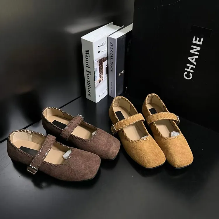 【松弛感】法式一字扣浅口玛丽珍鞋女2025秋季新款圆头单鞋23-297