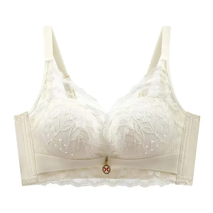 女士内衣女小胸聚拢型收副乳防下垂薄款透气性感纯欲风蕾丝文胸