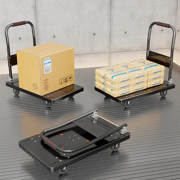 小推车拉货搬运手推车拉货搬运取快递手拉车家用便携折叠平板拖车