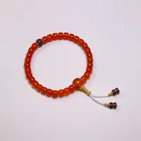 天然原矿保山南红冰红直切手串卡6mm