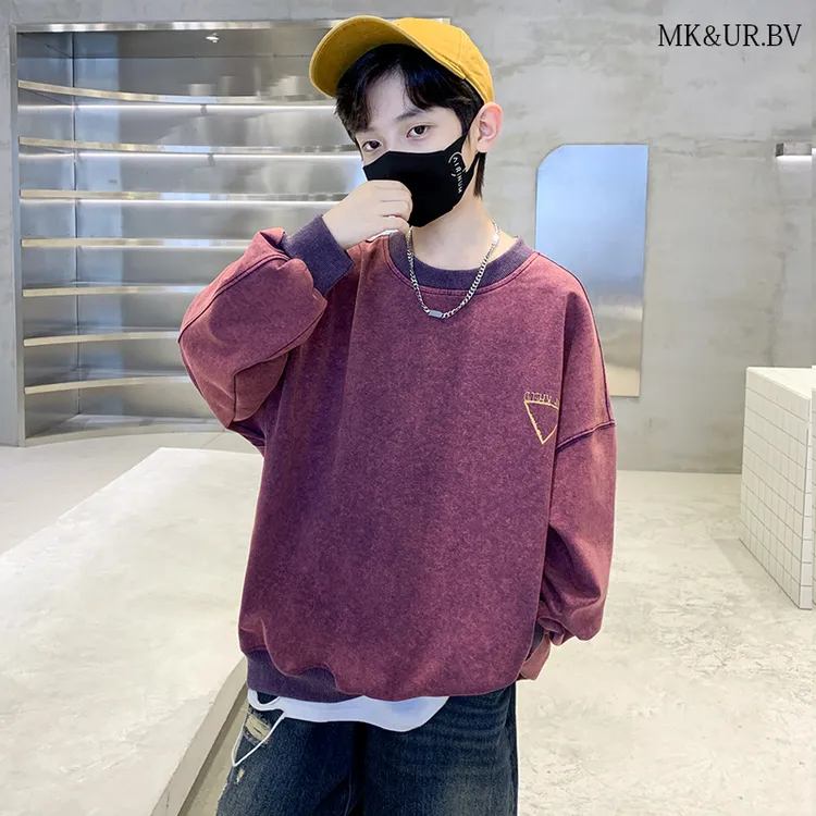 MK&UR.BV儿童装男童秋装卫衣2025新款男孩帅气秋季炸街中大童上衣