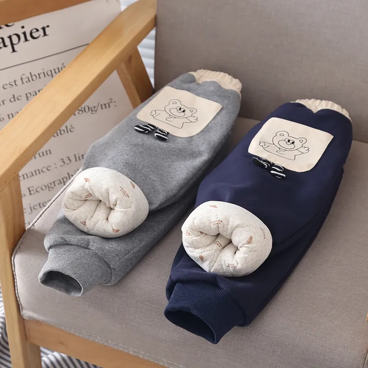 男童加绒裤子新款2025韩版冬季保暖裤儿童加厚棉裤一条过冬夹棉裤