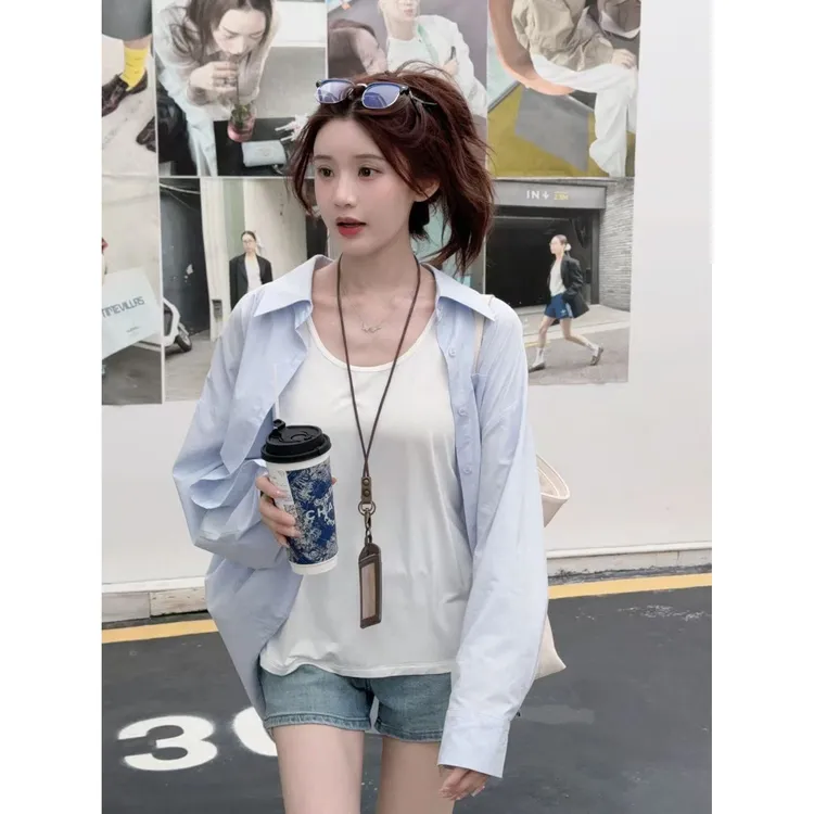 妖精的美美【老头背心】柔软轻薄透气莫代尔工字背心