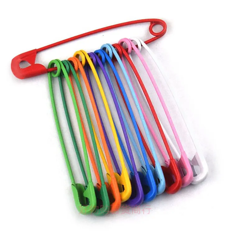 大小彩色金属别针 安全别针挂吊牌通用多规格衣服装饰固定扣胸针