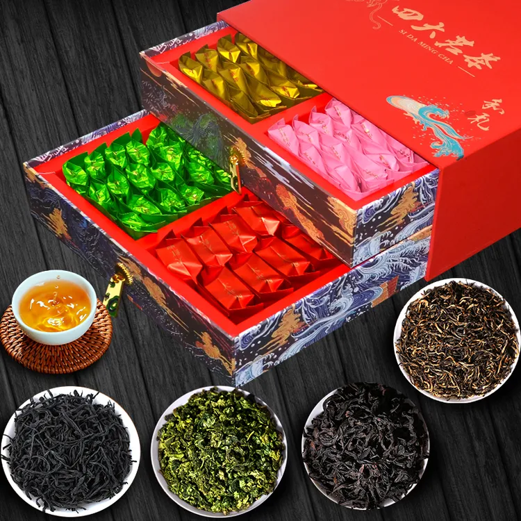 大红袍中秋茶叶礼盒浓香四大茗茶高端送礼长辈爸爸朋友旗舰组合