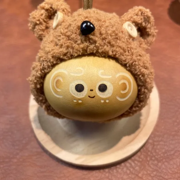 【雪宝专属】天然小葫芦手工制作小熊头套包挂车挂解压挂饰