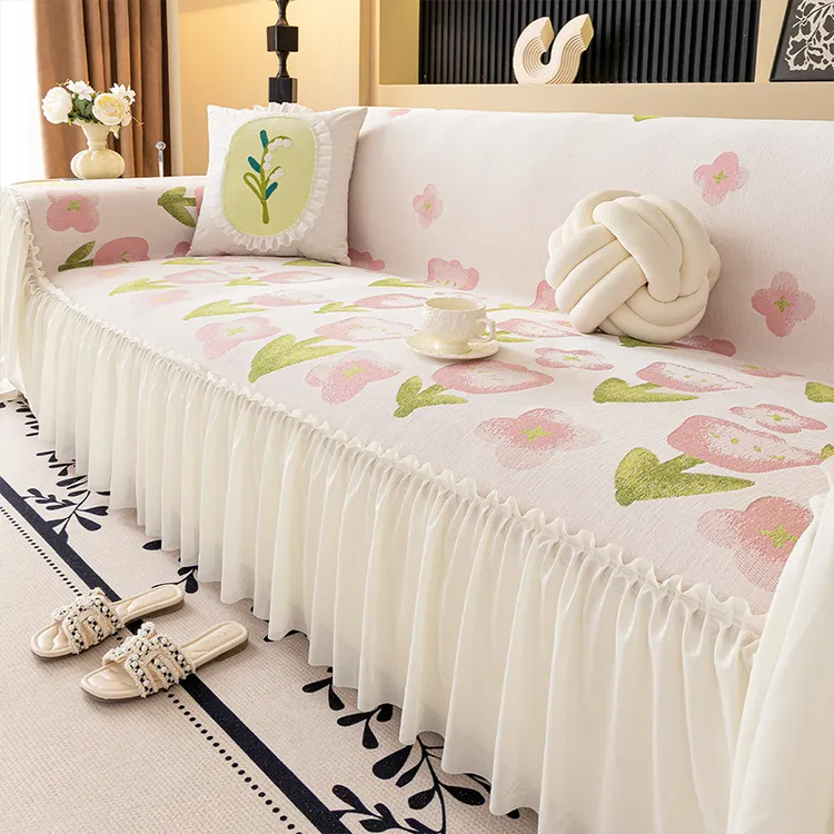 雨蝶四季通用沙发巾全盖沙发套罩盖布2025新款夏天防猫抓沙发坐垫