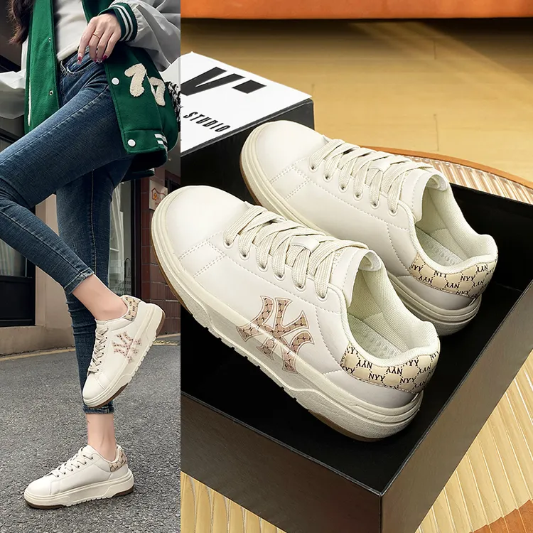 SOMOLV【清】琥珀流光复古潮流运动韩版时尚麦坤纳帕板鞋显高显腿长