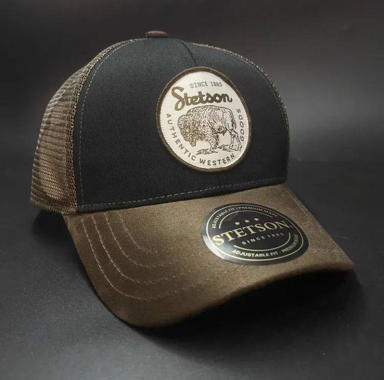 黑咖牦牛圆标25款美式风棒球帽款男女同款遮阳帽美式复古风格帽子