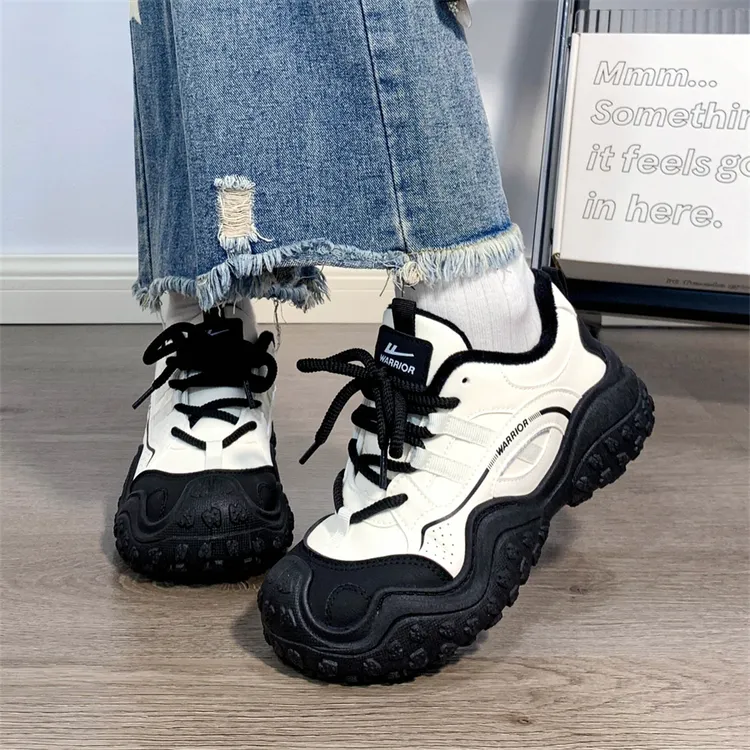 回力爆改冬季加绒复古女鞋百搭登山鞋网红爆款休闲运动inc潮皮面