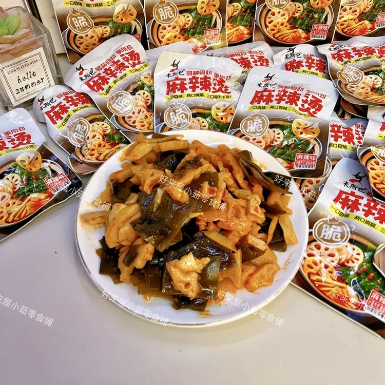 米斯巴麻辣烫海带片开袋即食香辣味开胃追剧解馋学生宿舍休闲零食