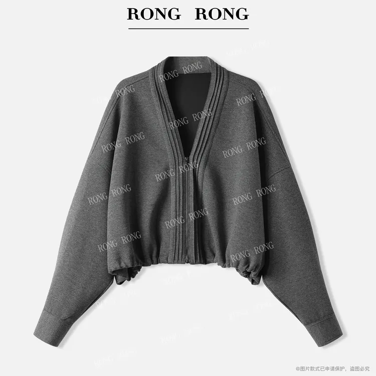 溶溶【月影流光】RONGRONG 知性优雅休闲风百搭短外套开衫H-Z0454