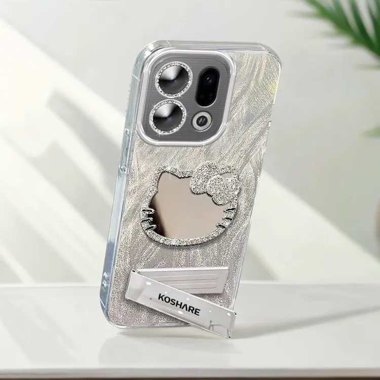 全包摄像头OPPOFindX9手机壳KT猫镜子PLJ110软findx9pro羽纱新款