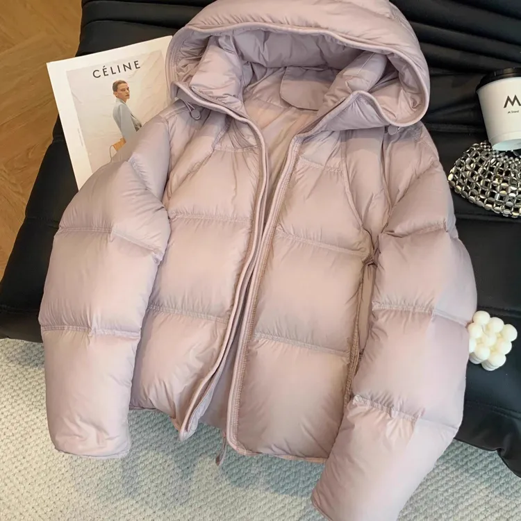 大码韩系连帽棉服女冬季设计感超好看氛围感甜美小众气质显瘦外套