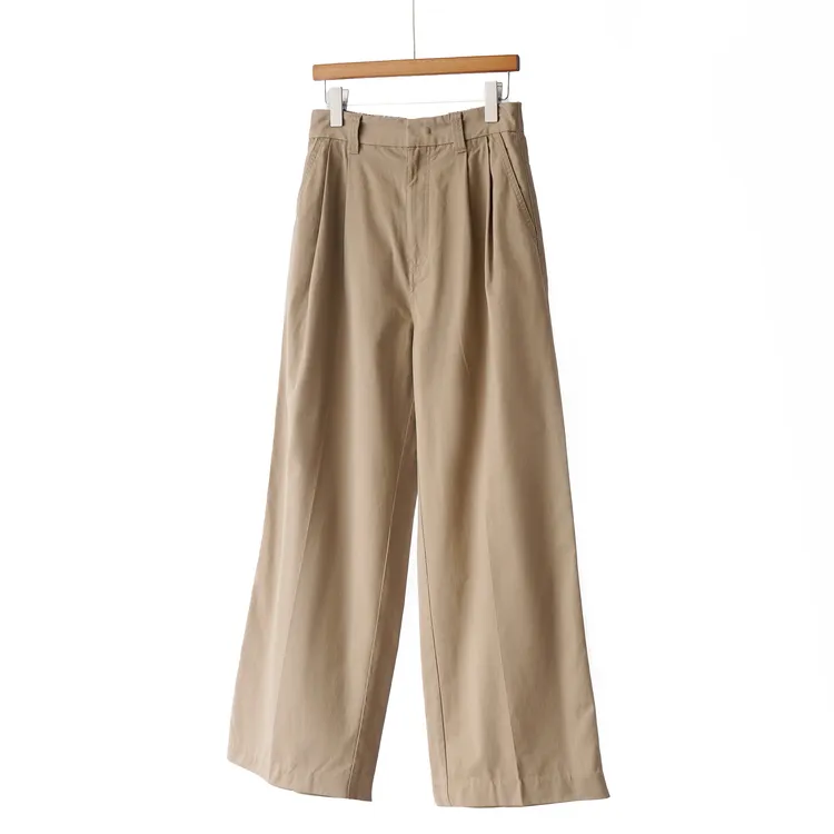 【YS12134】G上1.6k+2025冬季新款阔腿100%新疆长绒棉休闲西裤