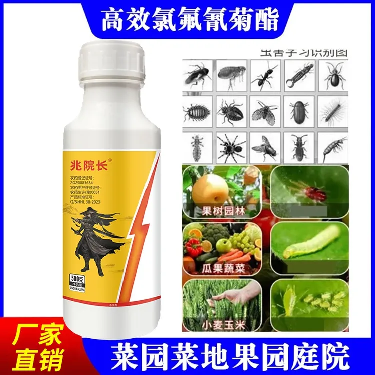 高效氯氟氰菊酯菜青虫果树瓜果蔬菜绿植通用卫生杀虫剂