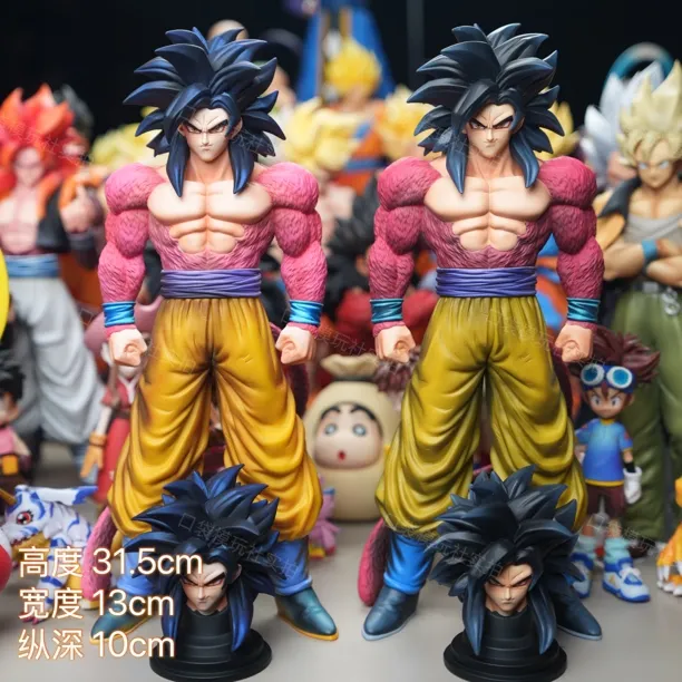 【HY厂大货实拍】31.5cm 云迹超四悟空 双头雕 手办模型摆件