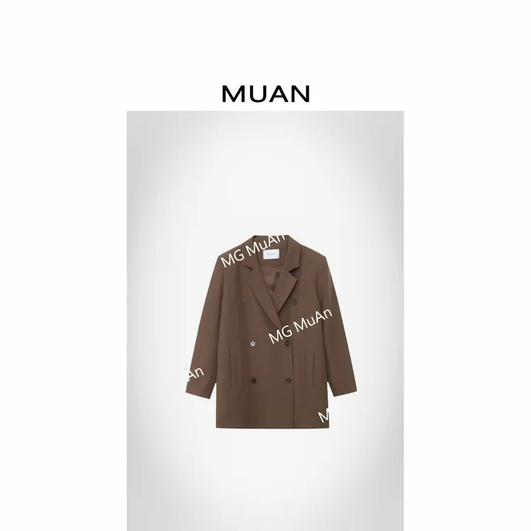 木岸MUAN：《考究西装》定制中古风百搭西装外套上衣女YJ-23746-1