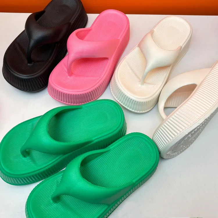高级感人字拖厚底女夏外穿2025新款拖鞋增高厚底百搭防臭耐磨拖鞋