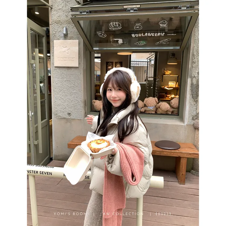 【现货】YOMI小个子【半旬冬雪】90白鸭绒简约百搭羽绒长袖外套女冬季