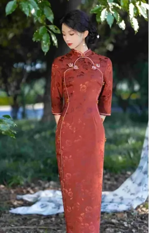 【红人上新】中国风优雅气质修身显瘦网红国风复古旗袍