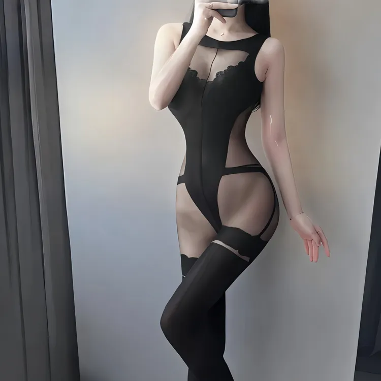 【树下风韵】姿趣内衣丝袜连体衣手撕挑逗性趣服5073