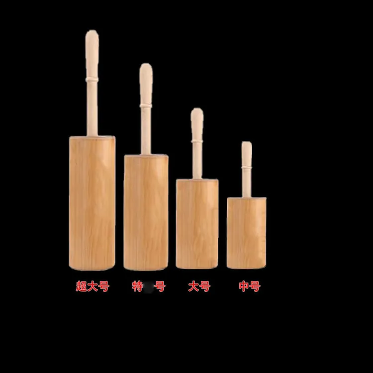 实木油锤擀面杖通心滚锤走锤压面棍面棒擀面做油条滚筒轴锤赶面棍