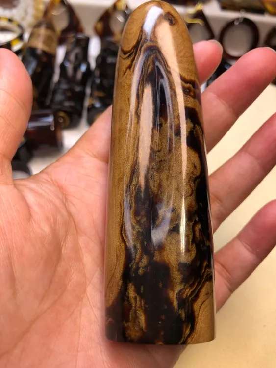 纯手工制成柳木烟嘴粗中细一体75克