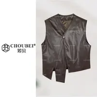 筹贝-【新马甲】25秋时尚潮流V领单排扣马甲外套88A21