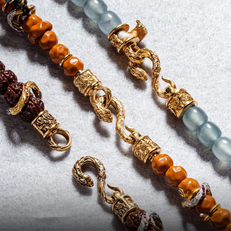 diy新品藤蛇连接扣配饰潮流复古万能扣百搭时尚显气质高级感轻奢