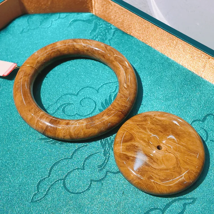 天然缅甸精品根珀《墨尚序》手镯镯围57.2mm