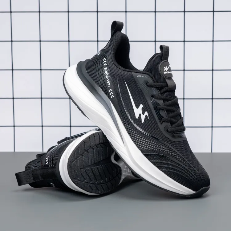 双星八特运动鞋男鞋网面透气跑步鞋子防滑耐磨休闲鞋减震轻便跑步