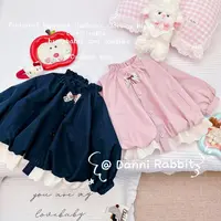 「Dannirabbit」【秋の物语】 纯色花边蝴蝶结女童汉服外套【G-5010】