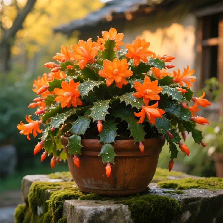 蟹爪兰盆栽重瓣四季开花多色蟹爪莲室内办公室净化空气小植物花卉