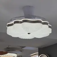 【丫丫美家】<花蕾>现代简约隐形扇叶餐厅风扇灯