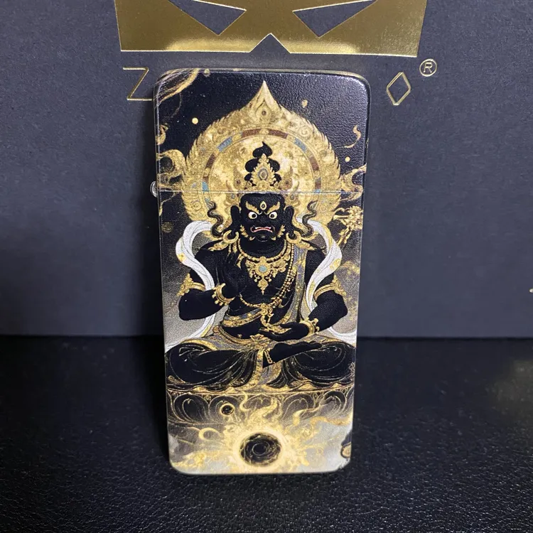 佐罗二代纯铜超薄卡片式纯铜新工艺珐珐琅彩绘大黑天