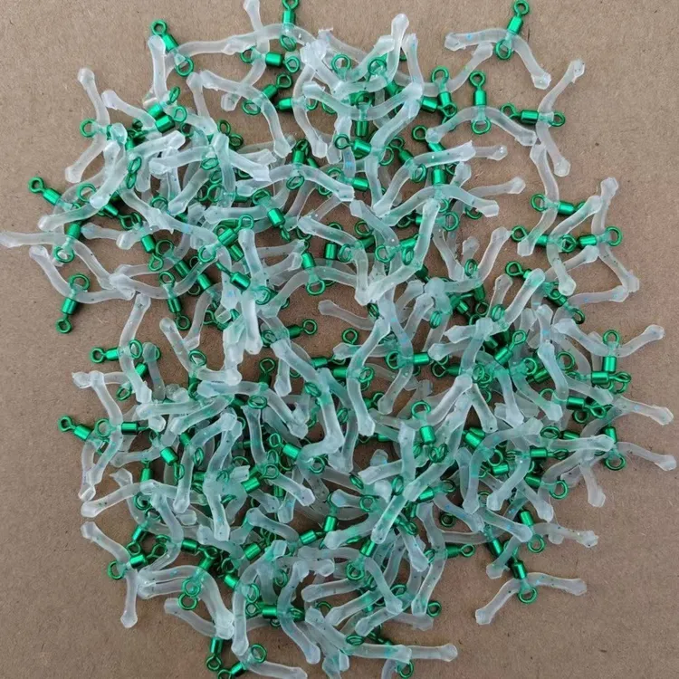 八字防缠分线器新型缠绕子线连接器环子分叉硅胶渔具弹簧垂钓配件