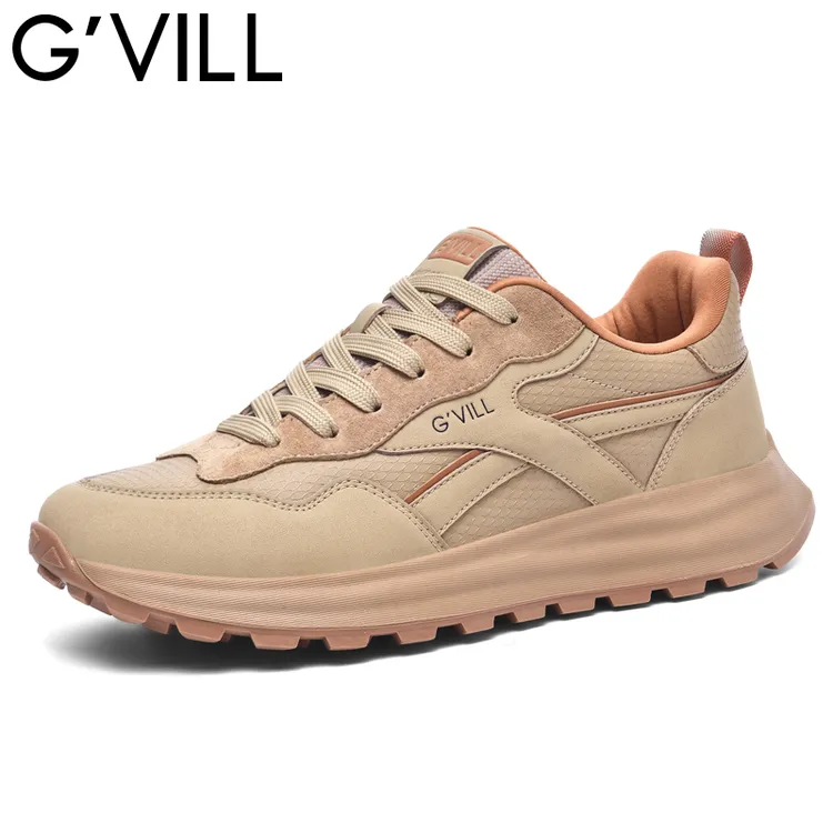 G-vill/贵之步男士运动鞋春季时尚百搭潮鞋防滑耐磨厚底休闲男鞋