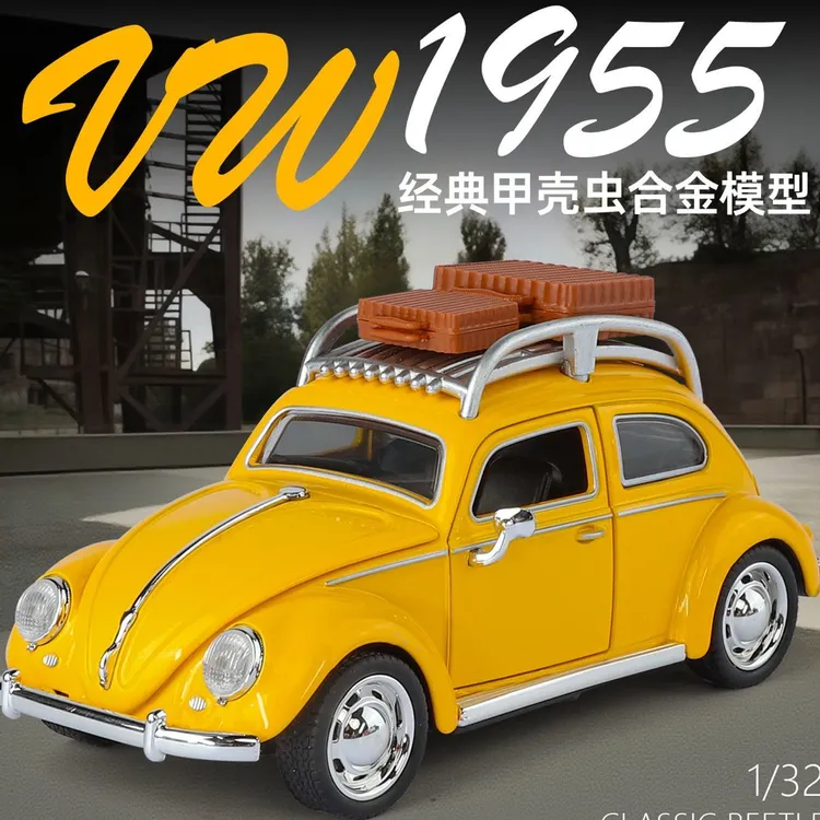 1:32大众全系甲壳虫途观合金汽车模型帕萨特回力声光玩具车六开门