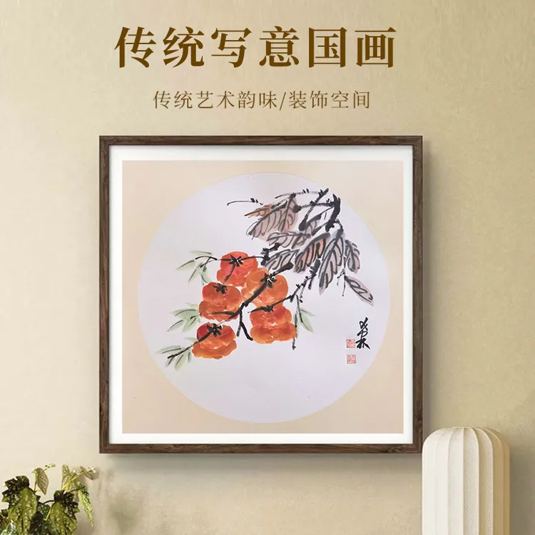 水墨花鸟希林先生亲绘饱含中式美学餐厅书房茶室场景戳中传统审美