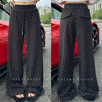 SG / 杨依姗 AW韩妹天菜 爱心波点直筒休闲裤K-20252108