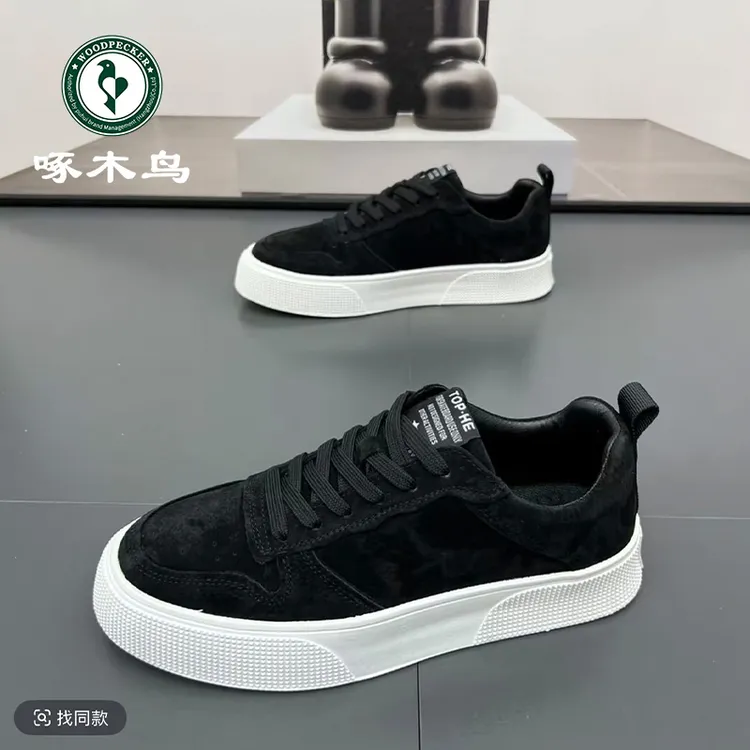 啄木鸟男鞋开车鞋秋冬旅游鞋增高潮流百搭轻便休闲运动鞋低帮板鞋