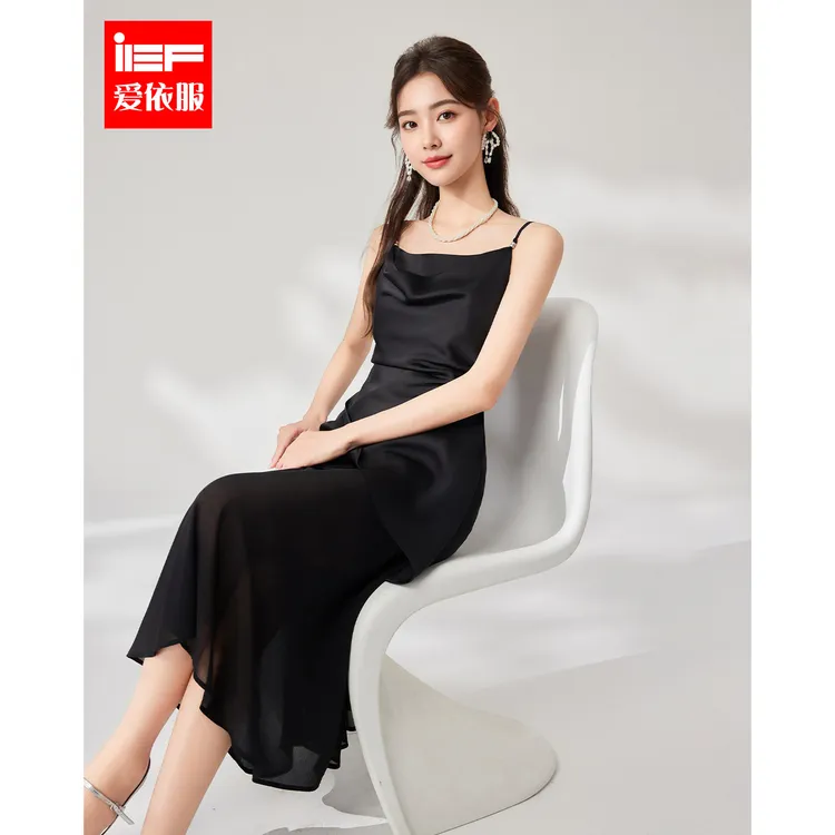 IEF/爱依服2025夏季新款精致高级感聚会约会性感女人味吊带长裙
