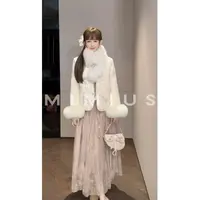 【mimius】U 可溯源三星安心羽绒新中式重工刺绣毛毛羽绒外套G11049