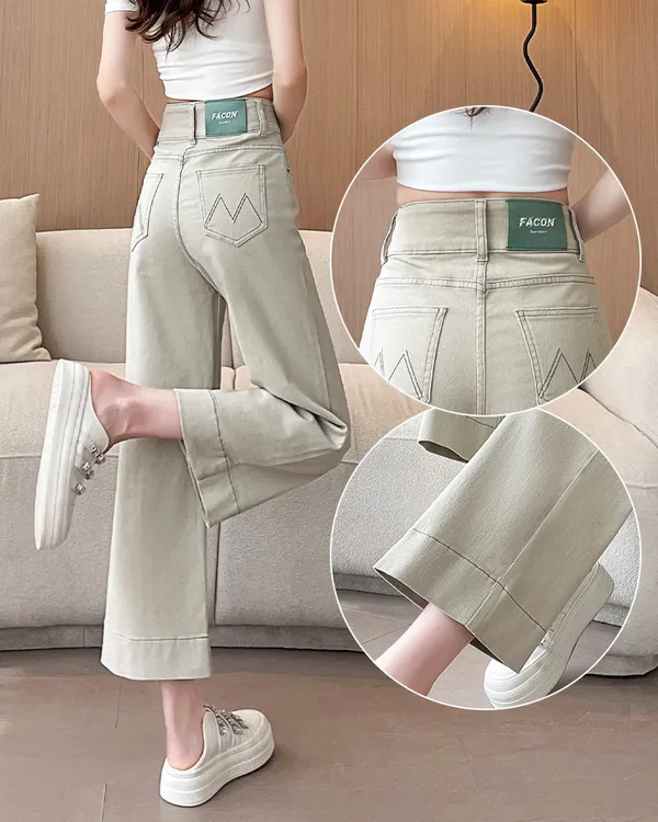浅色小个子九分牛仔裤女2025春夏季显瘦百搭八分小直筒烟管裤子