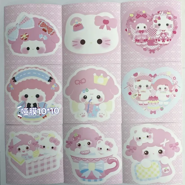 小羊文创异形贴纸手账封口贴可爱高颜值学生ins风卡通奖励贴画