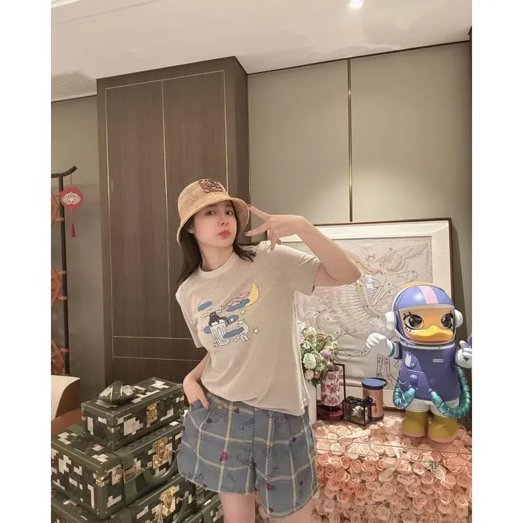 （MY）BETTER JOELAY-【浪漫涂鸦】高端短裤休闲宽松时尚简约Z7078