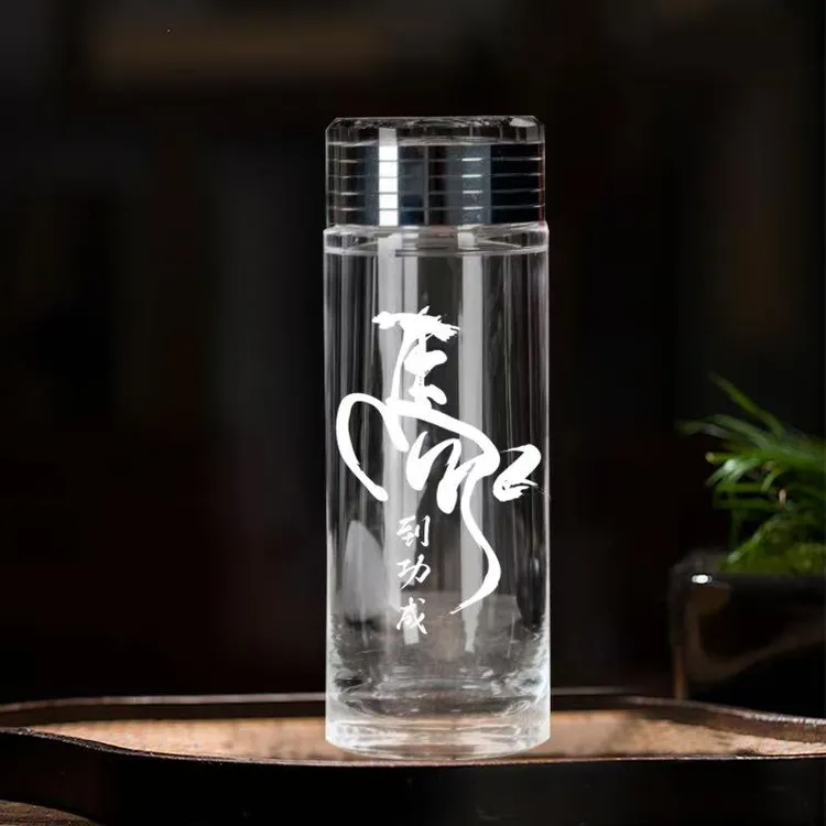 东海一号可定制logo原矿水晶杯印字广告杯水晶玻璃杯定制送礼佳