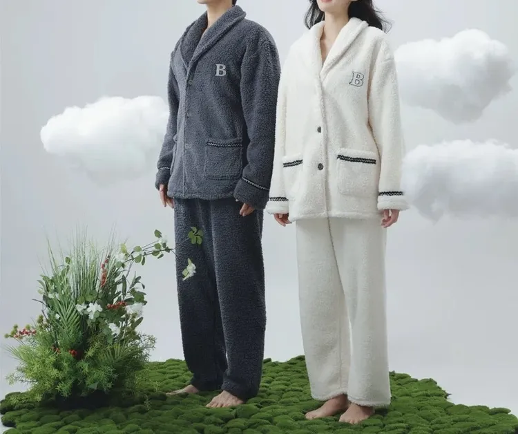 小小专属 双层法兰绒家居服睡衣情侣款YZLPP0354